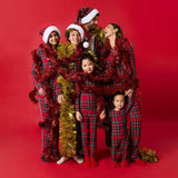 Red Tartan Plaid Convertible One Piece