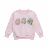 Liberty of London children's pumpkins design pale pink jumper