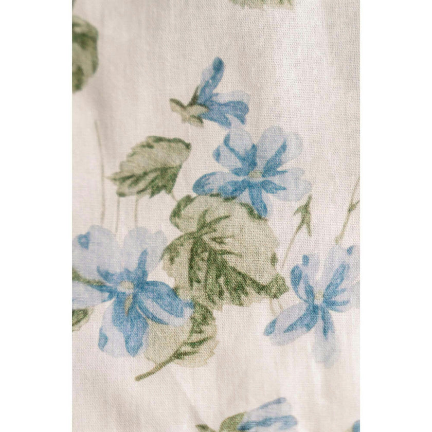 Cornflower Lane Timeless Floral Ruffle Zipper Pouch