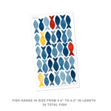 School of Fish • Peel-and-Stick Wall Decals