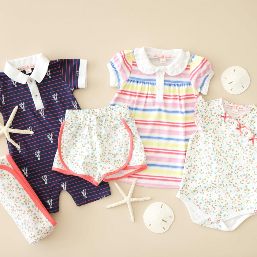 Rainbow Stripe Collared Dress