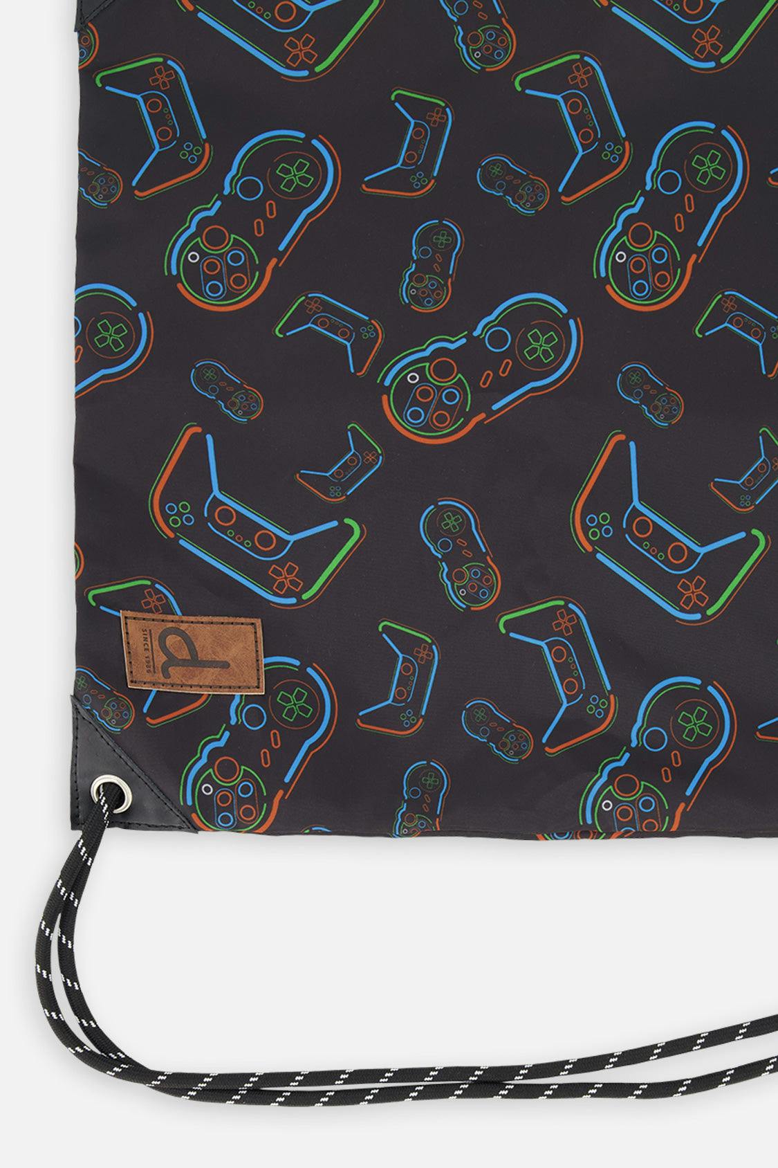 Little Boy Controller Lightweight Durable Drawstring Bag