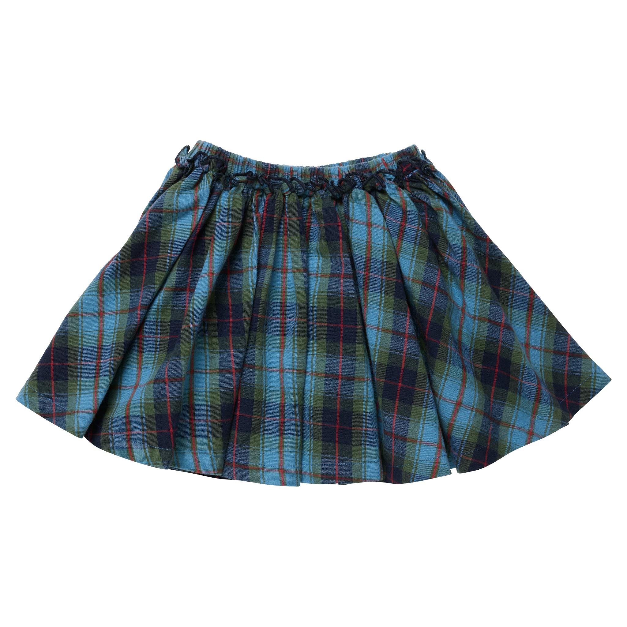 Girls Gianna Skirt - Blue Tartan