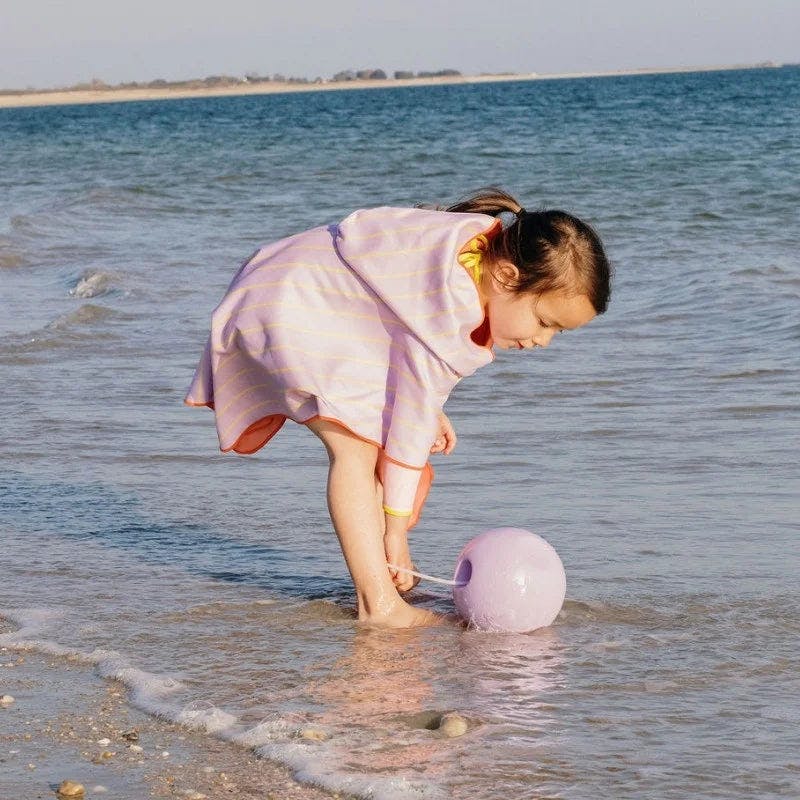 Quut Beach Poncho Banana Pink + Mini Ballo Lavender