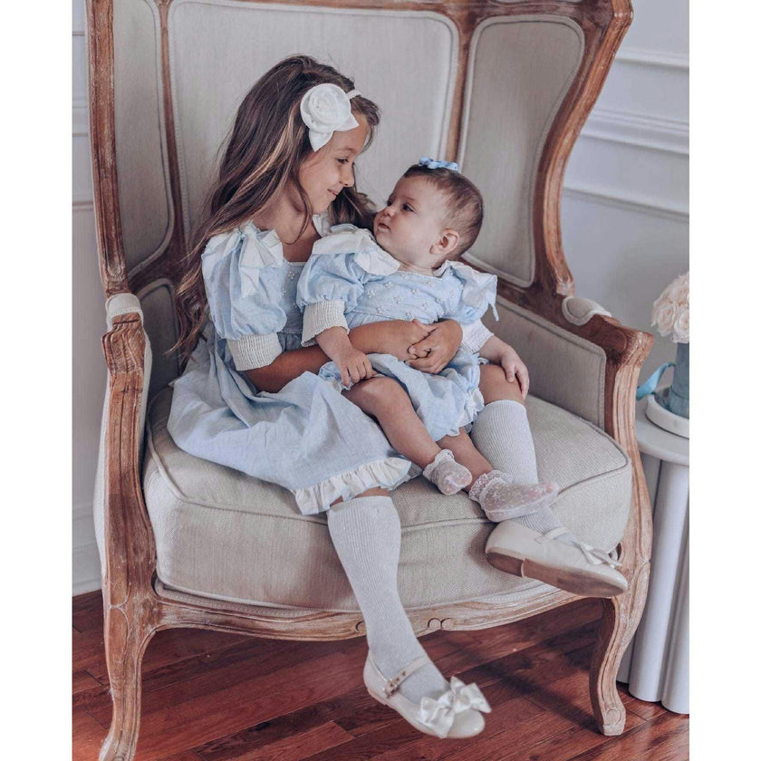 Charlotte Baby Blue Linen Dress