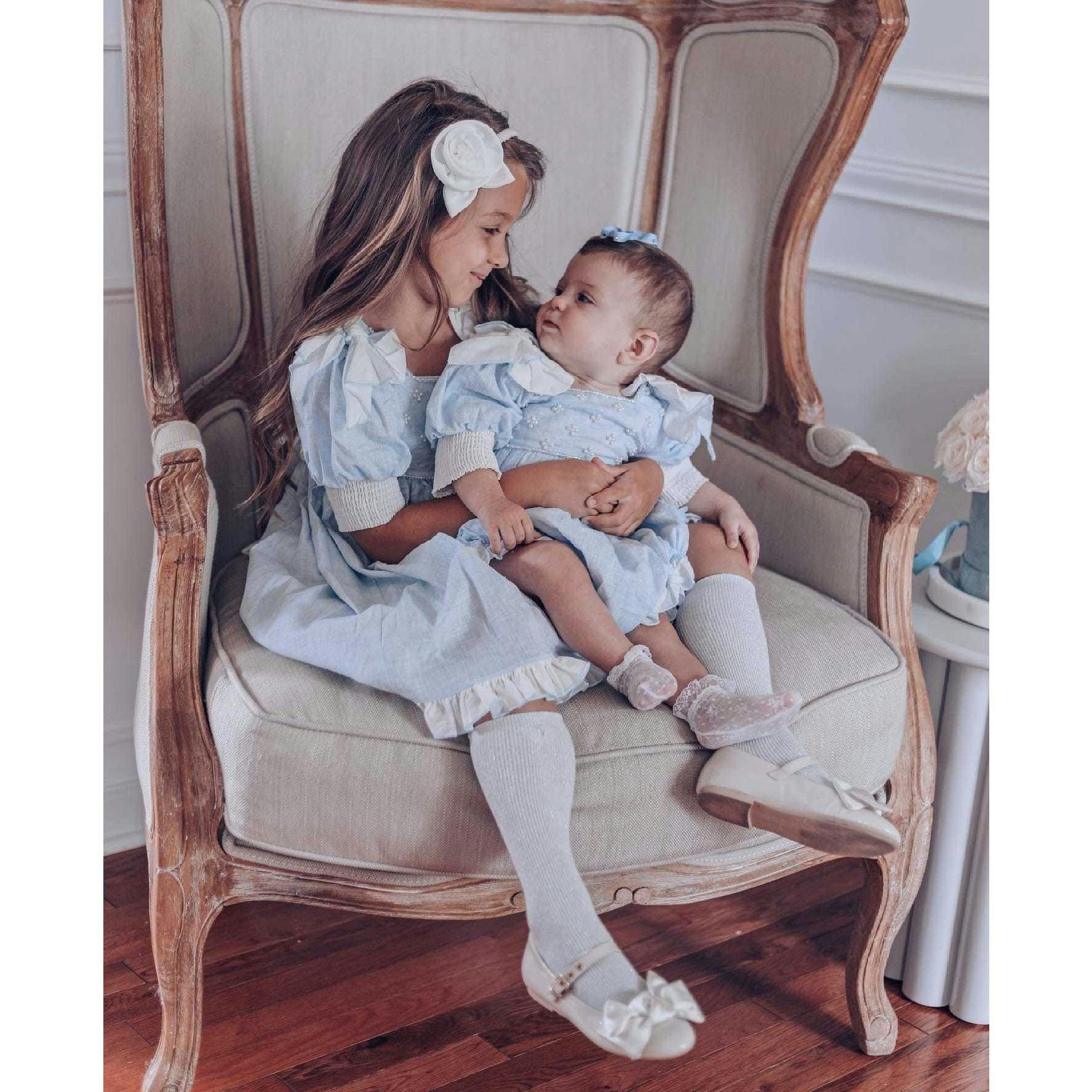 Charlotte Baby Blue Linen Dress