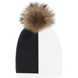 Color Block Knit Hat (Snap On Pom Sold Separately)