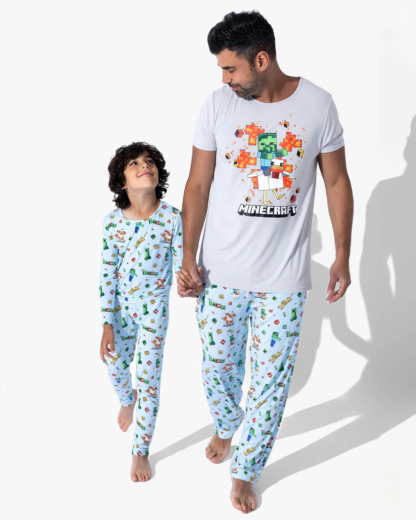 Minecraft: Chicken Jockey Bamboo Kids Pajamas
