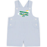 Seersucker Shortall With Airplane