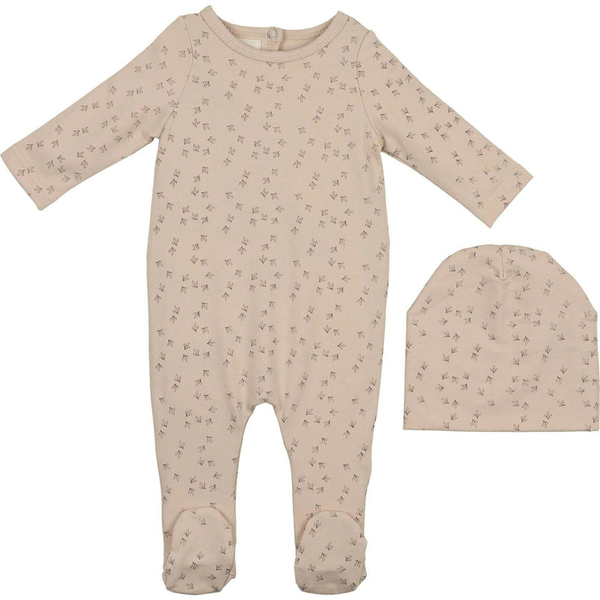 Printed Leaf Footie
