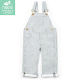 Forest Green Seersucker Overalls