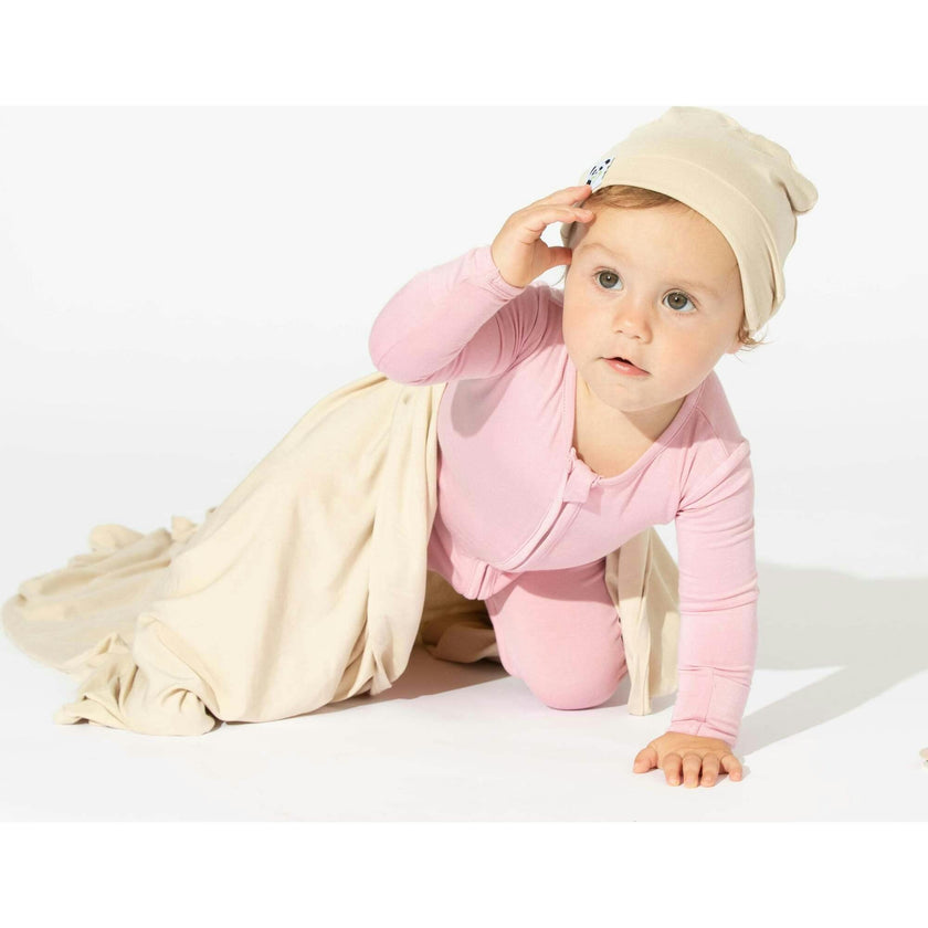 Dusty Rose Bamboo Convertible Footie