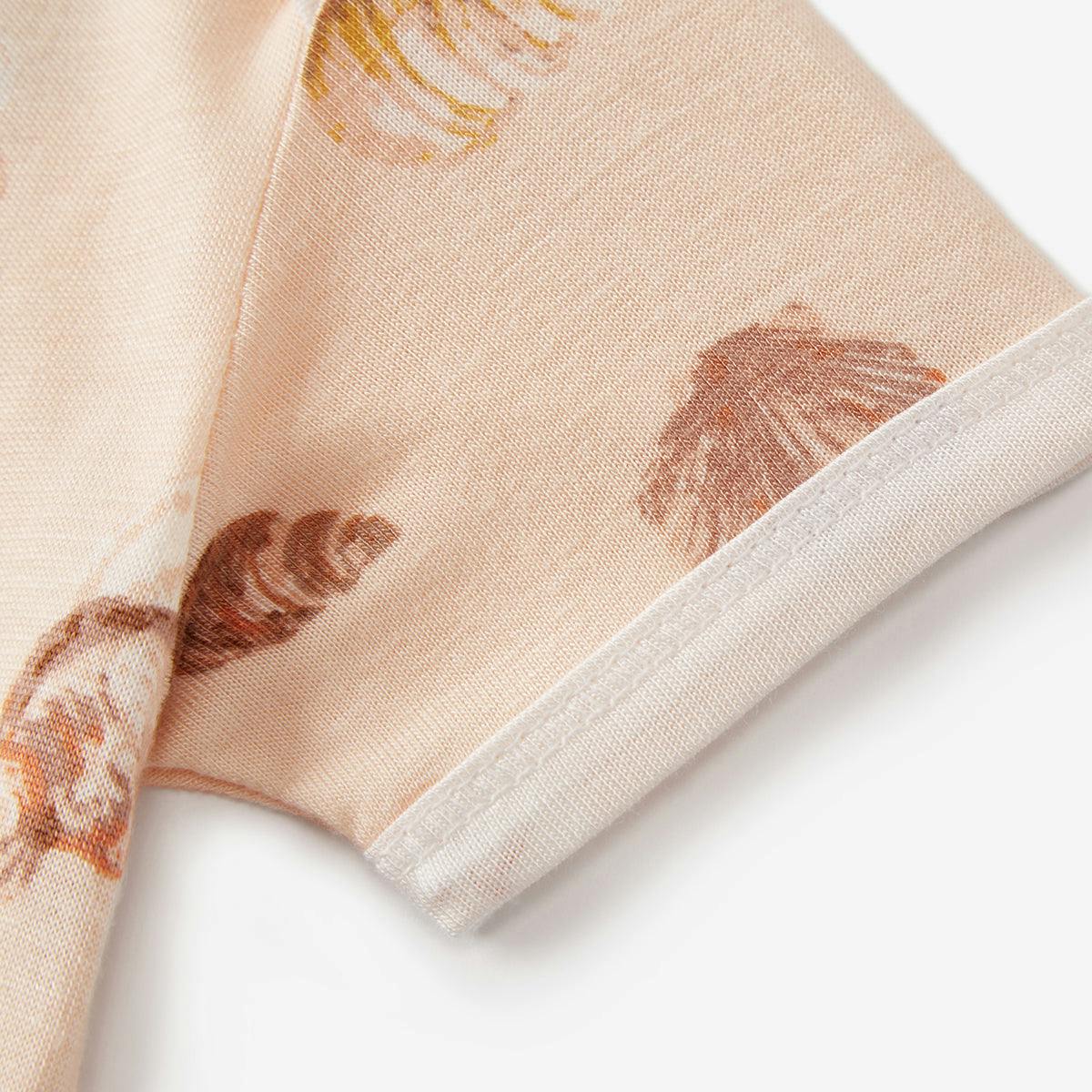 Seashells Bamboo Long Sleeve One Piece