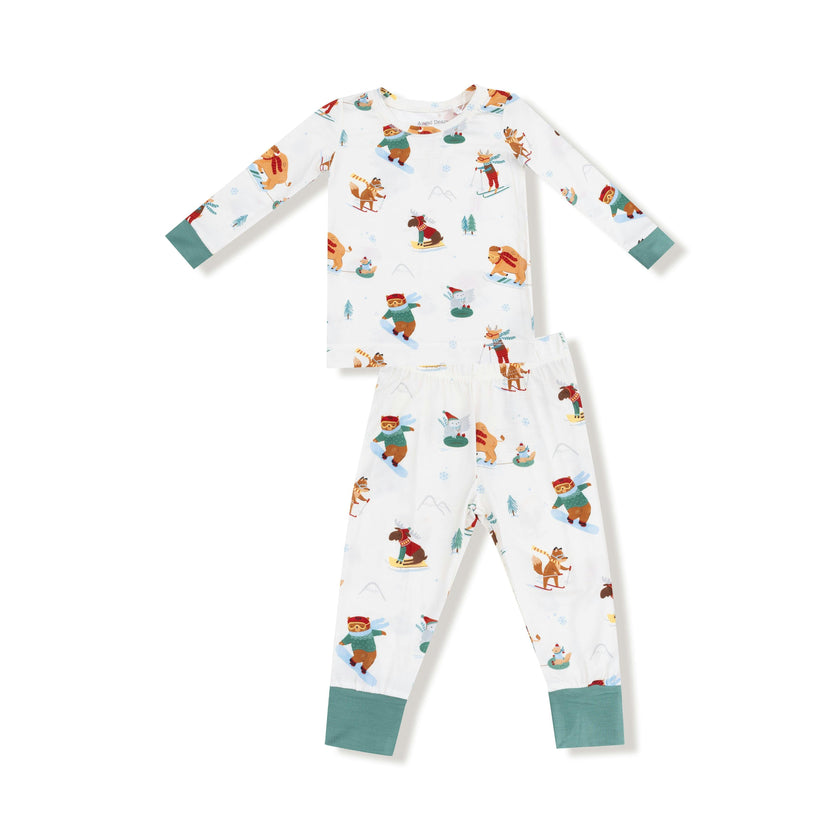 Winter Animal Sports - Long Sleeve Loungewear Set