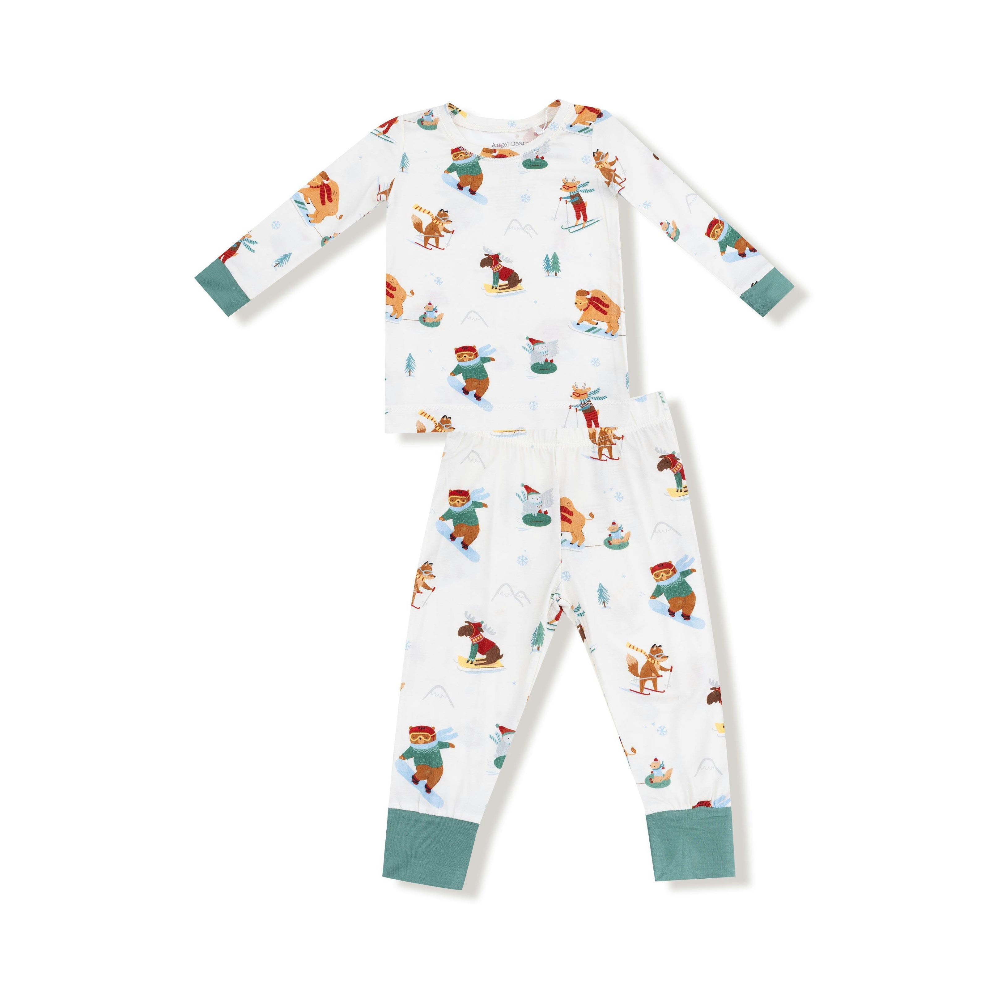 Winter Animal Sports - Long Sleeve Loungewear Set