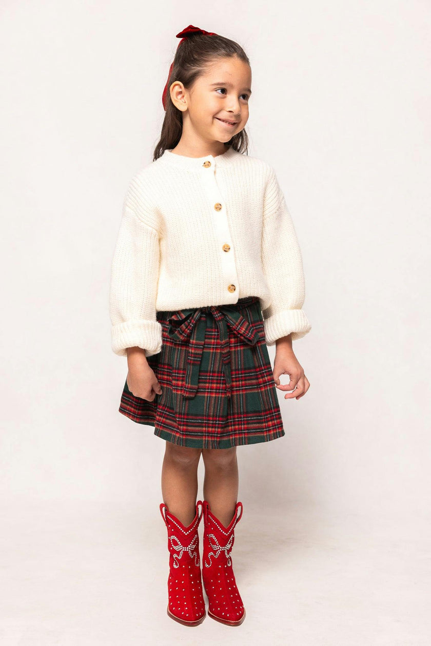 Mini Addison Skort in Evergreen Plaid