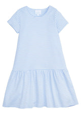 Kari T-Shirt Dress - Light Blue Stripe