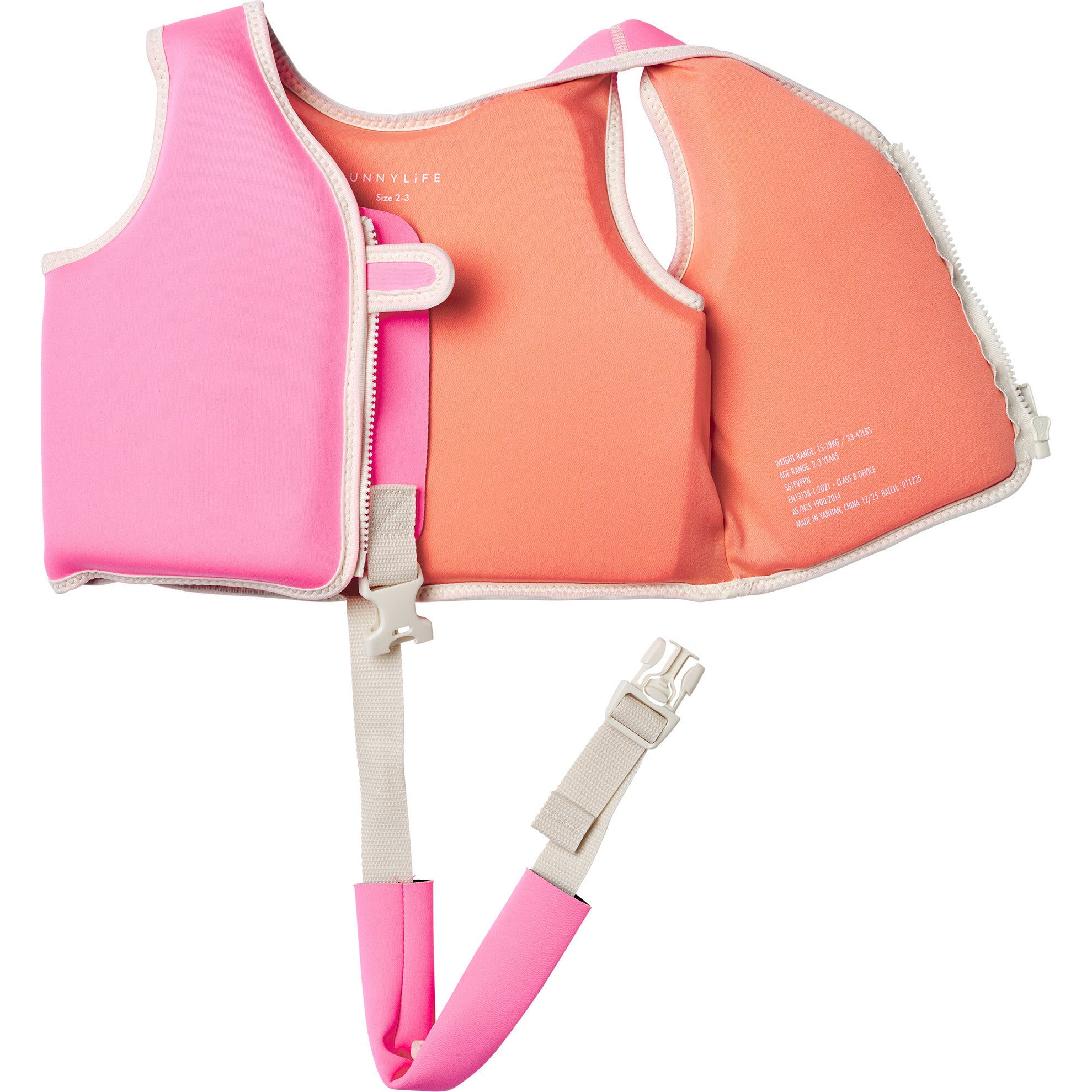 Float Vest: 2-3Y - Poppy the Peach