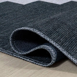 Adriel Geometric Medallion Machine-Washable Area Rug, Navy
