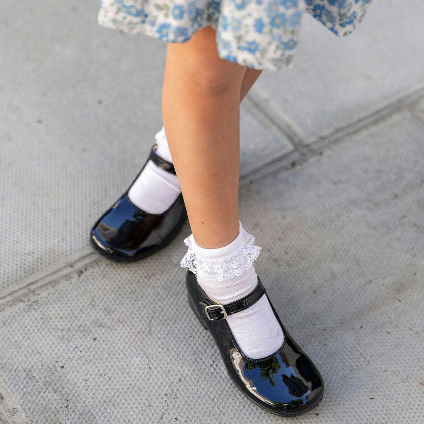 Hampton Classics Kate School Shoes in Black Patent