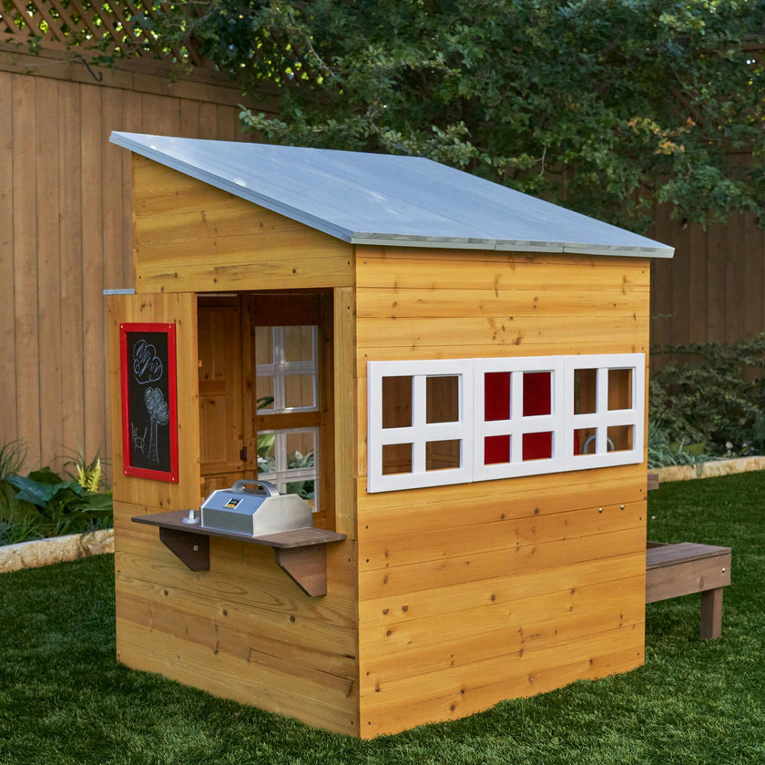 Modern Outdoor Wooden Playhouse