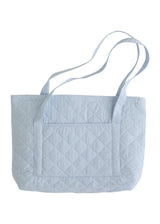 Quilted Luggage - Light Blue
