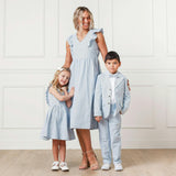 Organic Seersucker Suit Pant - Baby