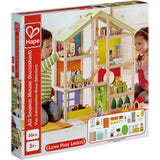 All Seasons Wooden Dollhouse - Kids Furnished Wooden Playset