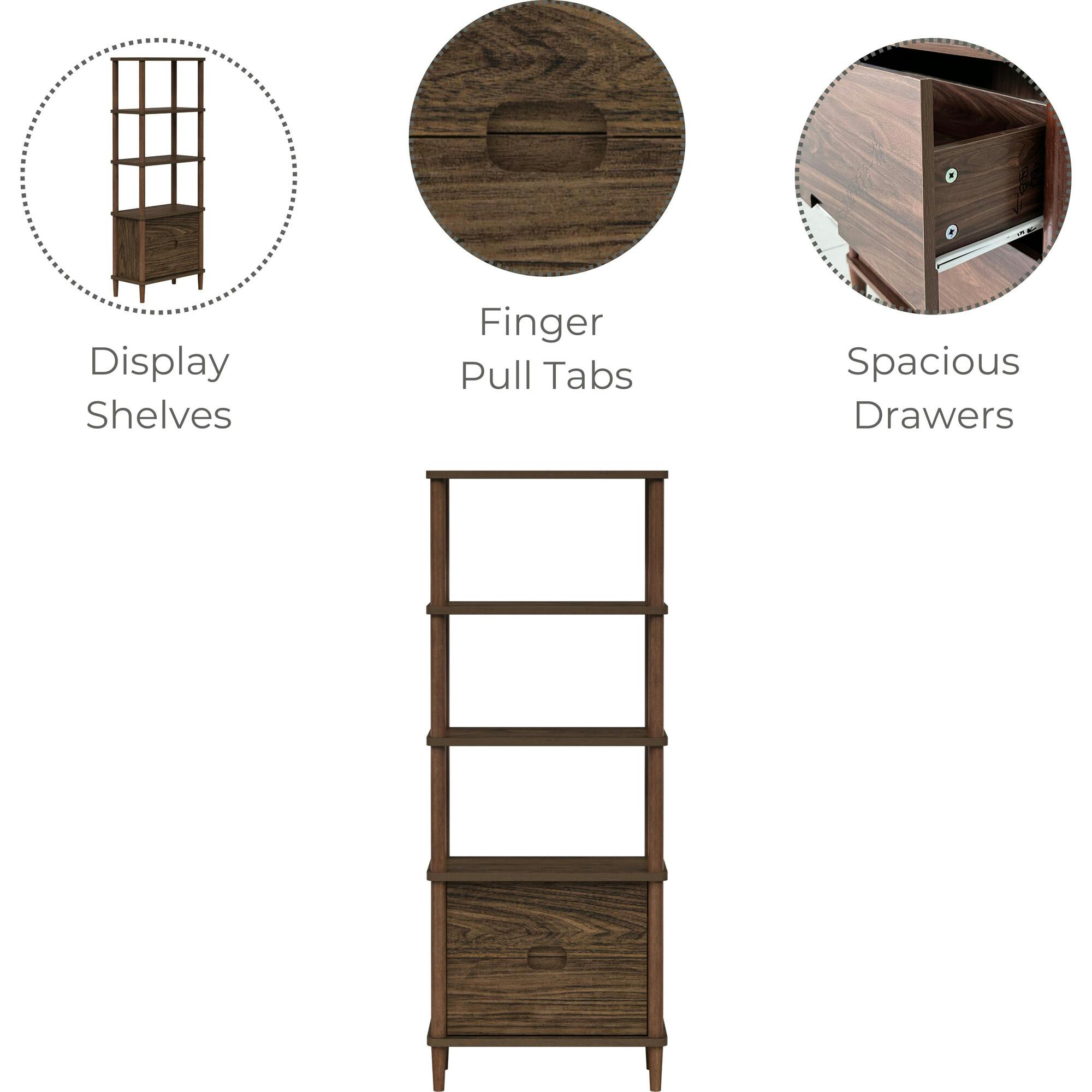 Teamson Home Ellery Freestanding 5-Tier Storage Cabinet