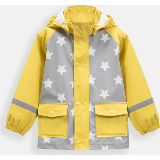 Stars Print Rain Hooded Jacket