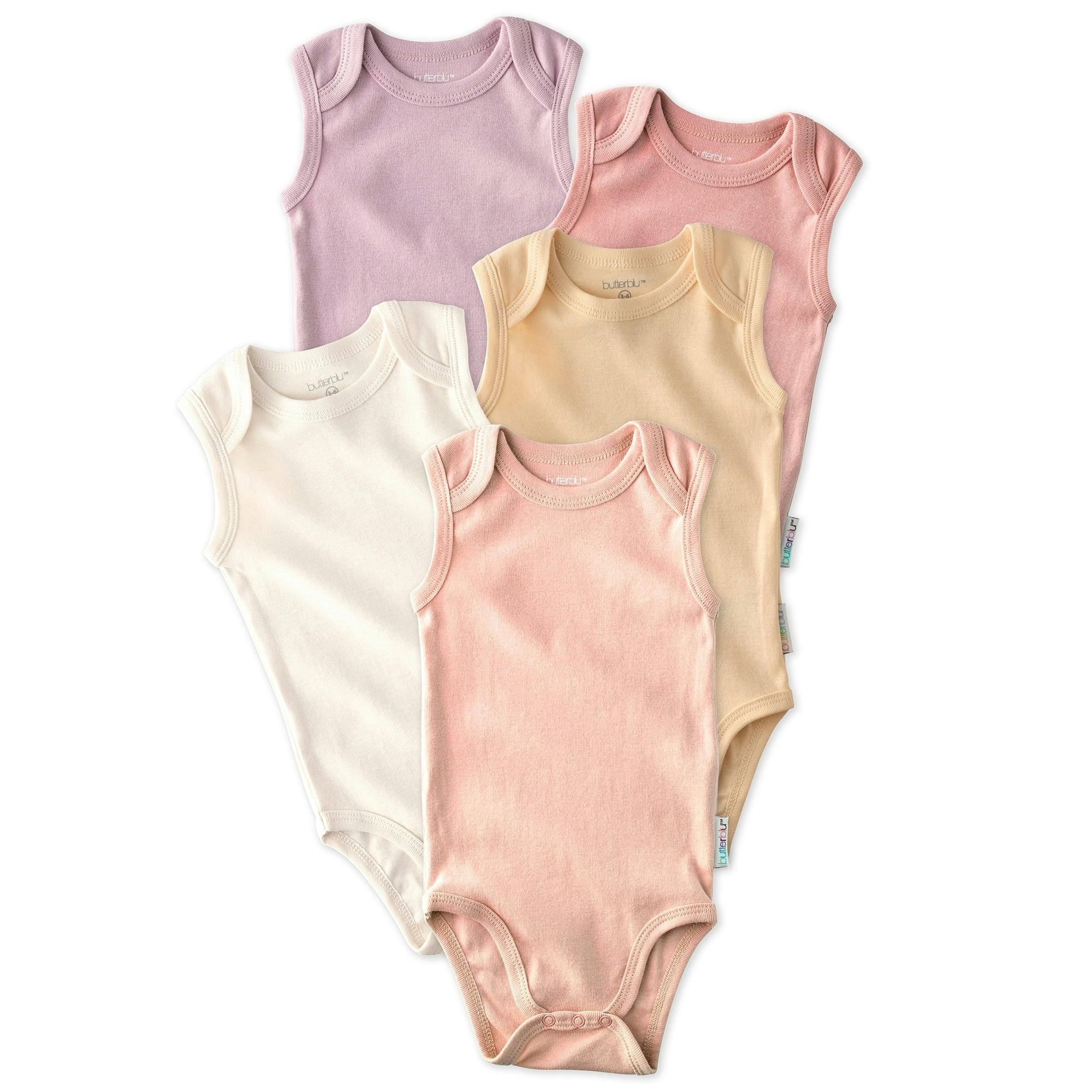 SAM 5-Pack Sleeveless Bodysuits