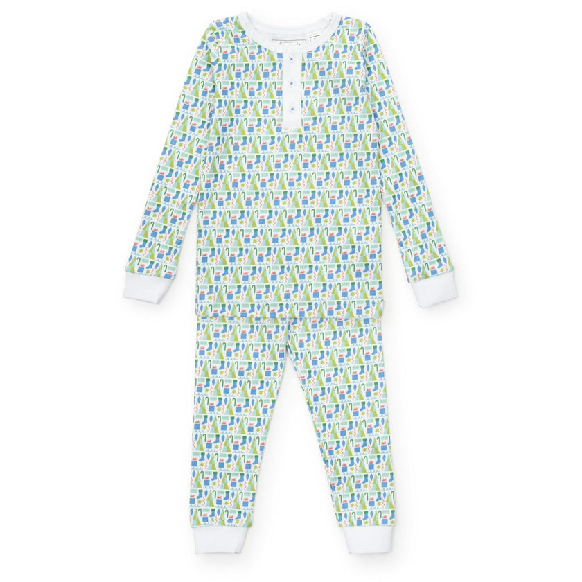Jack Boys' Pajama Pant Set - Mod Holiday Blue