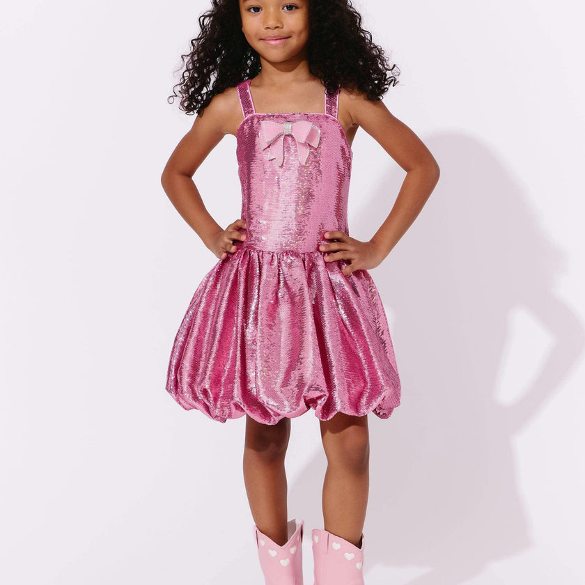 Rose Bow Bubble Dress
