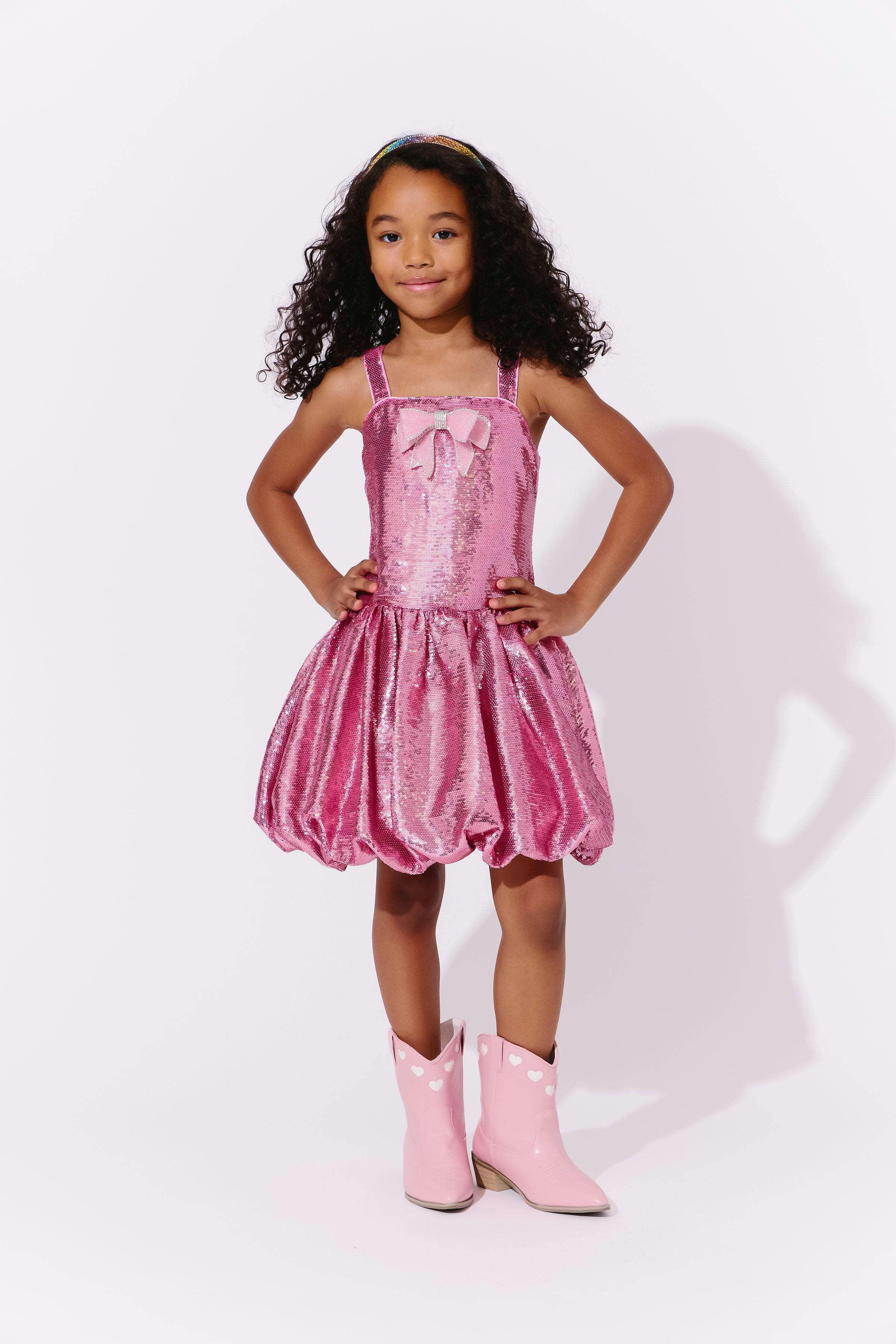 Rose Bow Bubble Dress