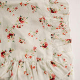 Scarlet Bloom Timeless Floral Ruffle Zipper Pouch