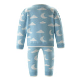 Cloud and Moon Knit Sweater and Leggings Set