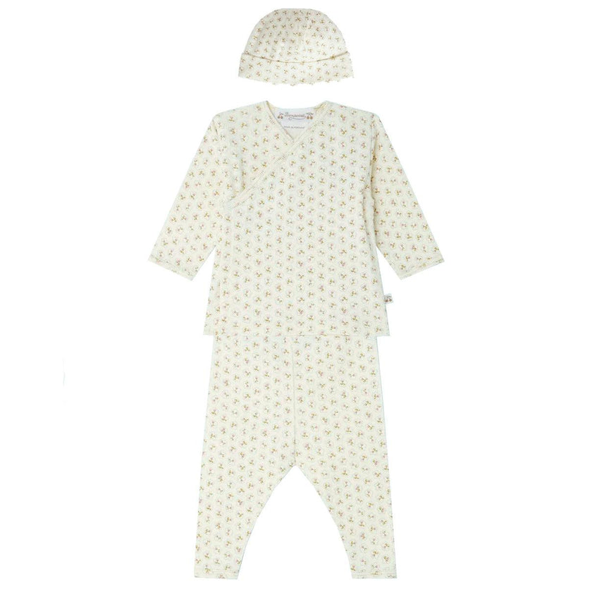 BONPOINT Timao Outfit and Hat Set - Rose Fane