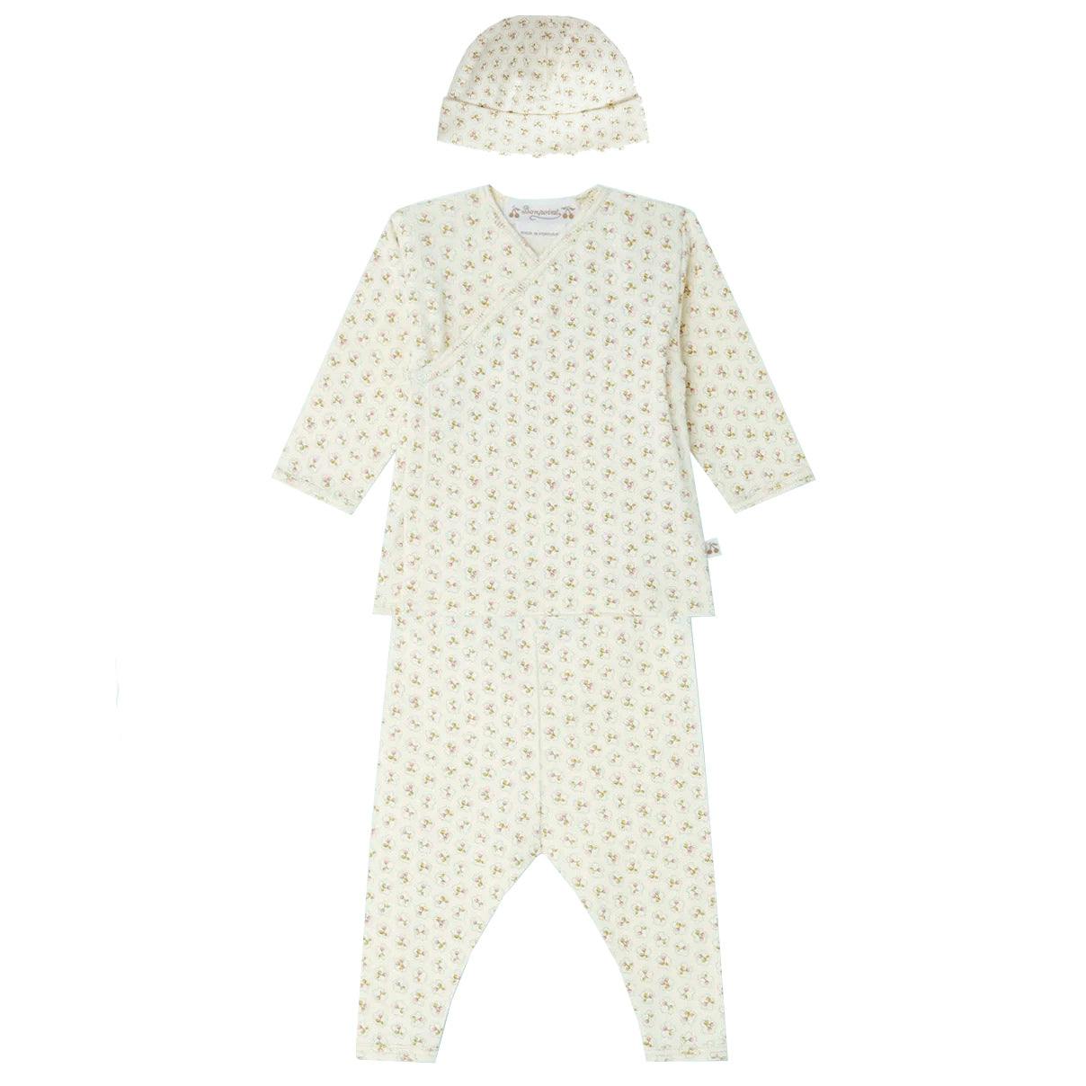 BONPOINT Timao Outfit and Hat Set - Rose Fane