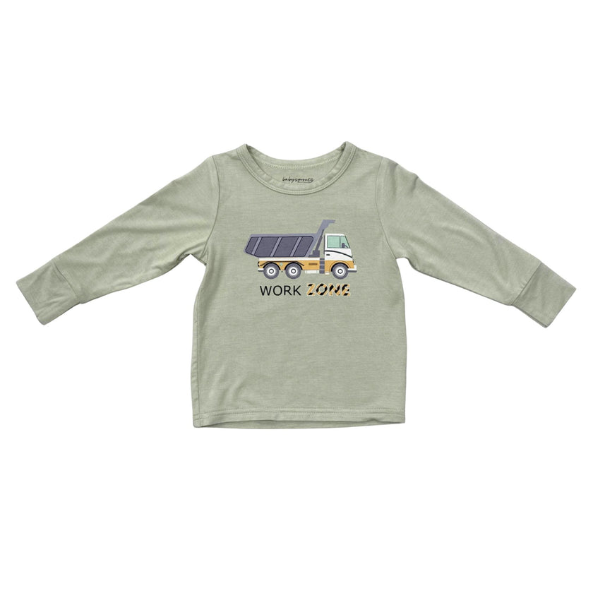 Boys Long Sleeve Tee in Work Zone