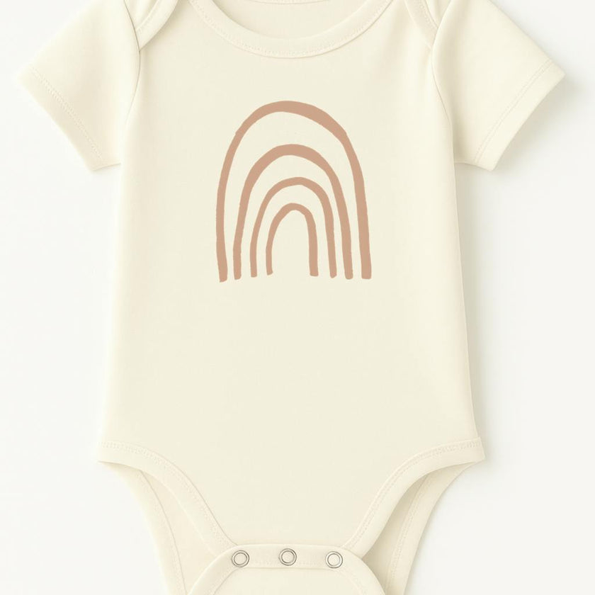 Rainbow Clay Organic Cotton Short Sleeve Baby Bodysuit