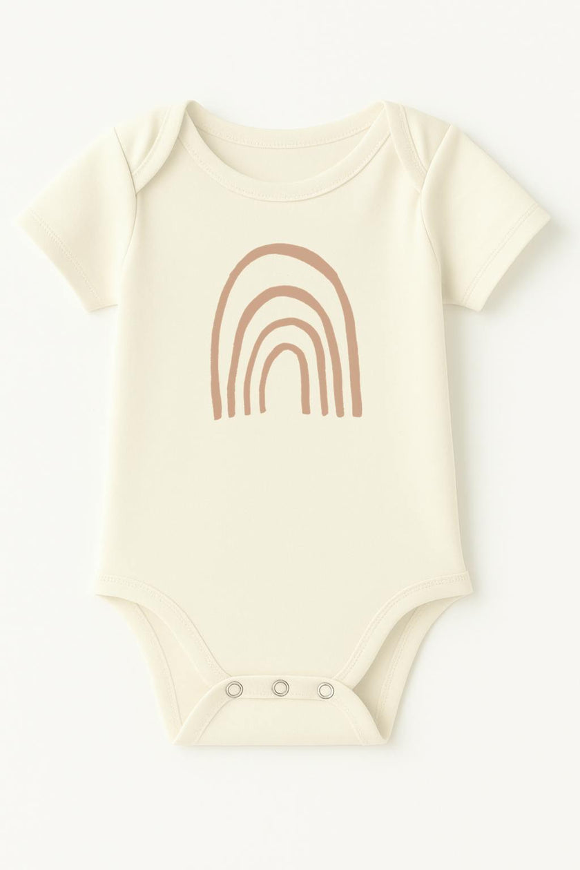Rainbow Clay Organic Cotton Short Sleeve Baby Bodysuit