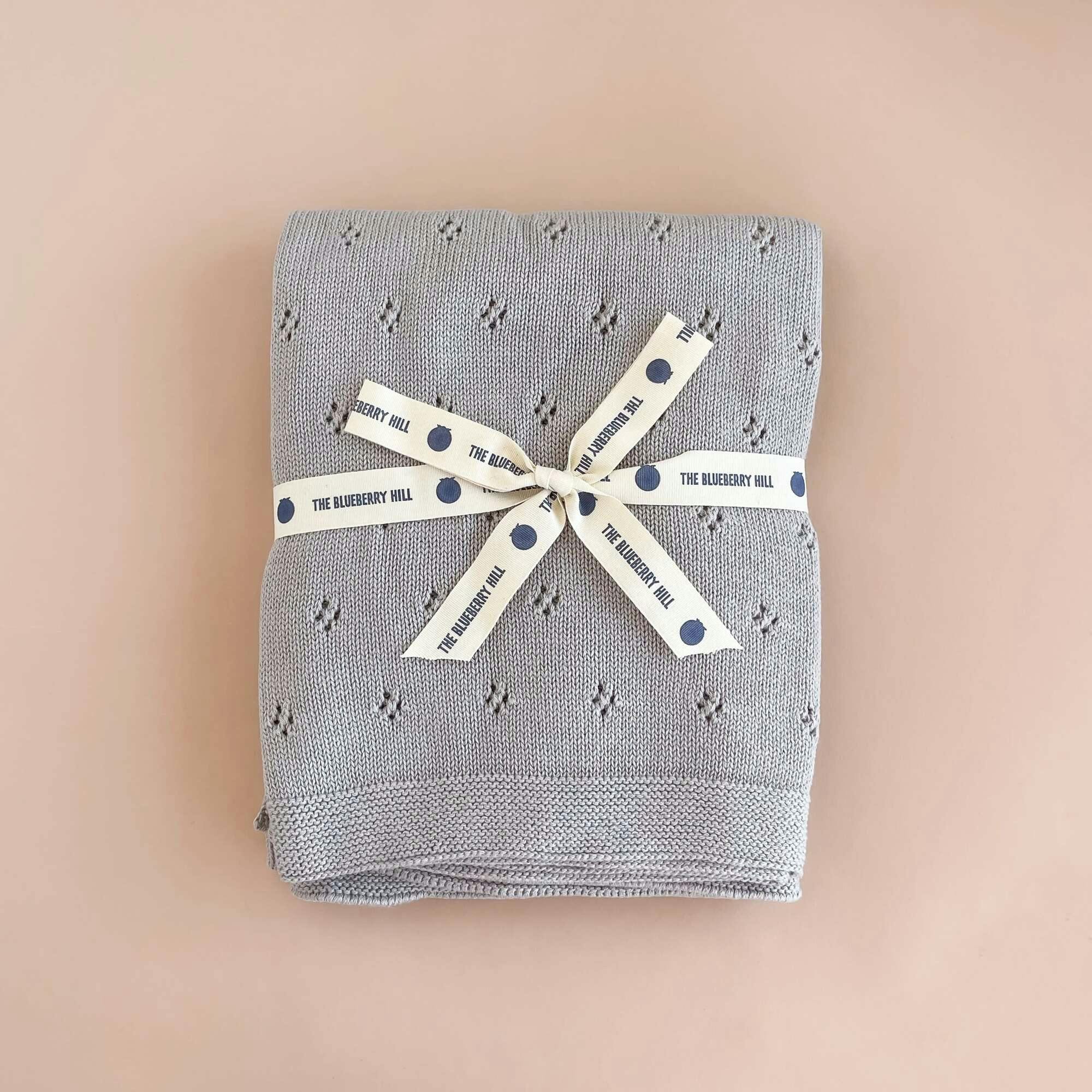 Heirloom Pique Blanket, Blush | Organic Cotton