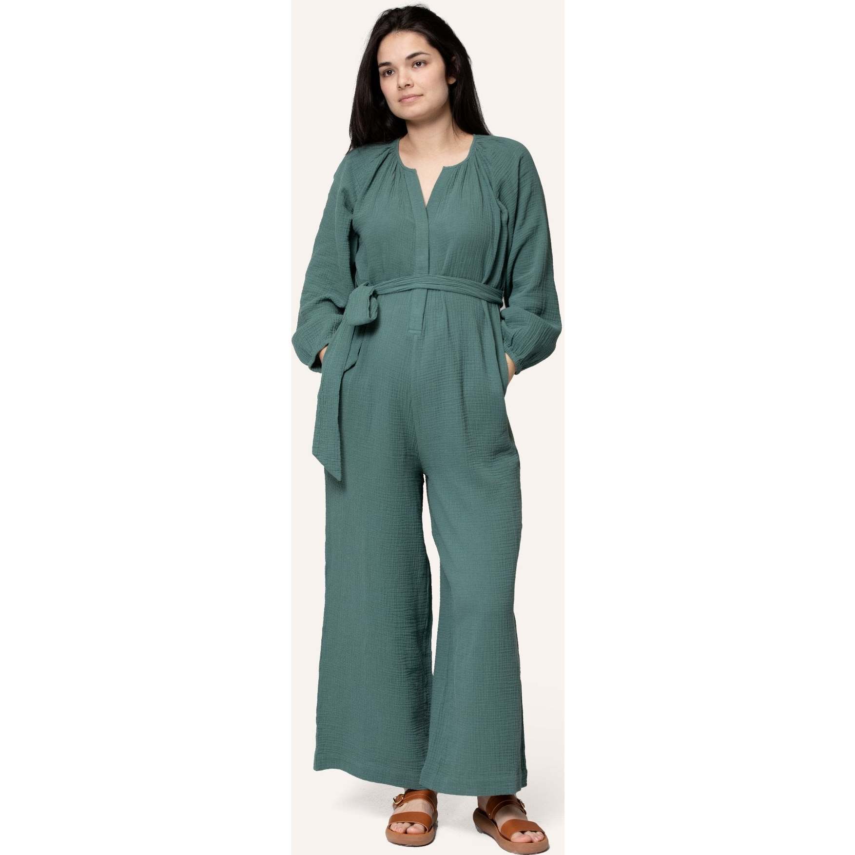 Alma Nursing Jumpsuit, Green