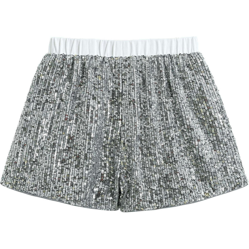 Sequin Sleeveless Shorts Set