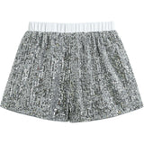 Sequin Sleeveless Shorts Set