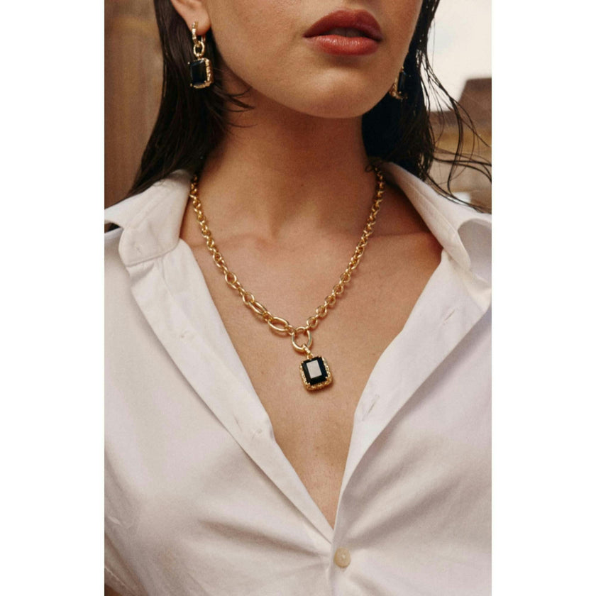 Agate Lava Necklace