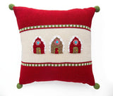 Gingerbread House Square Pillow