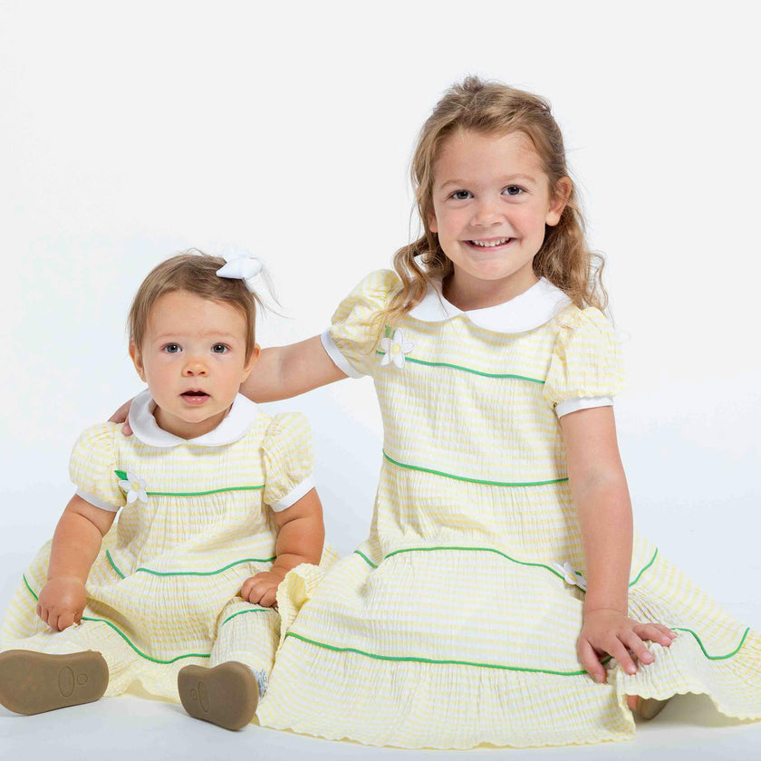 Stripe Dress With Flowers