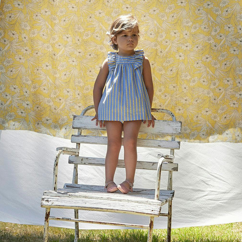 Ruffle Sleeveless Baby Dress Set