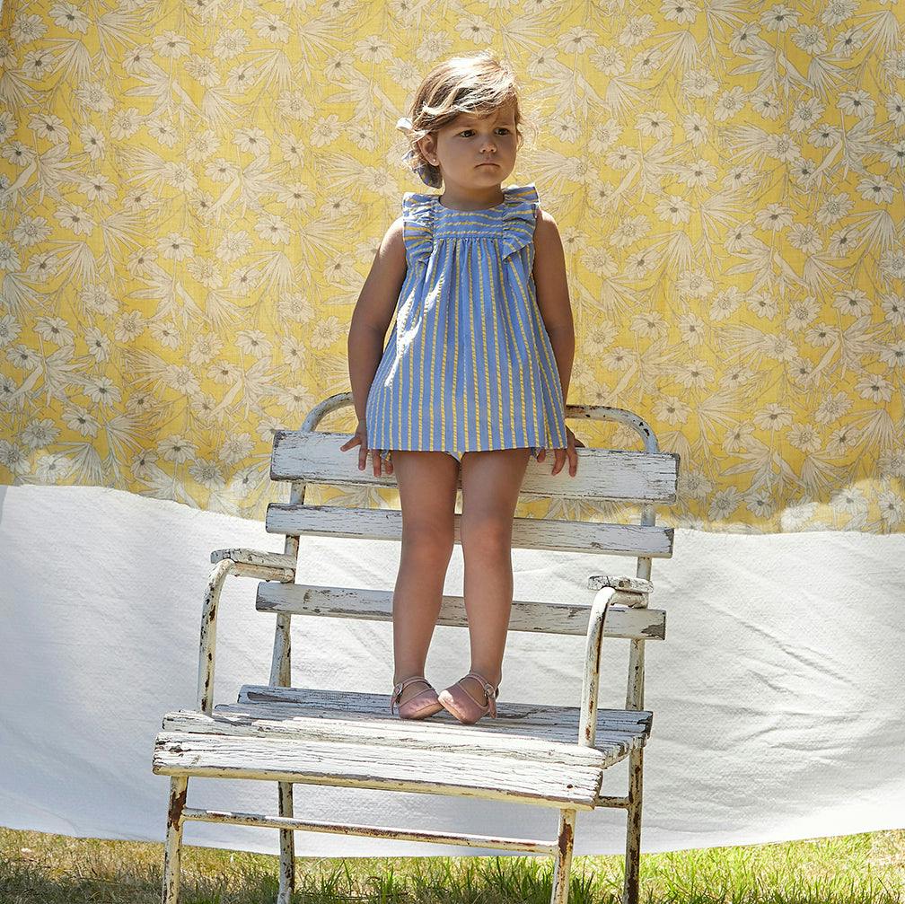 Ruffle Sleeveless Baby Dress Set